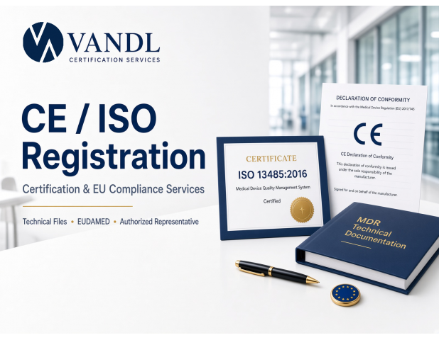 证书注册 — CE / ISO 等认证与合规服务